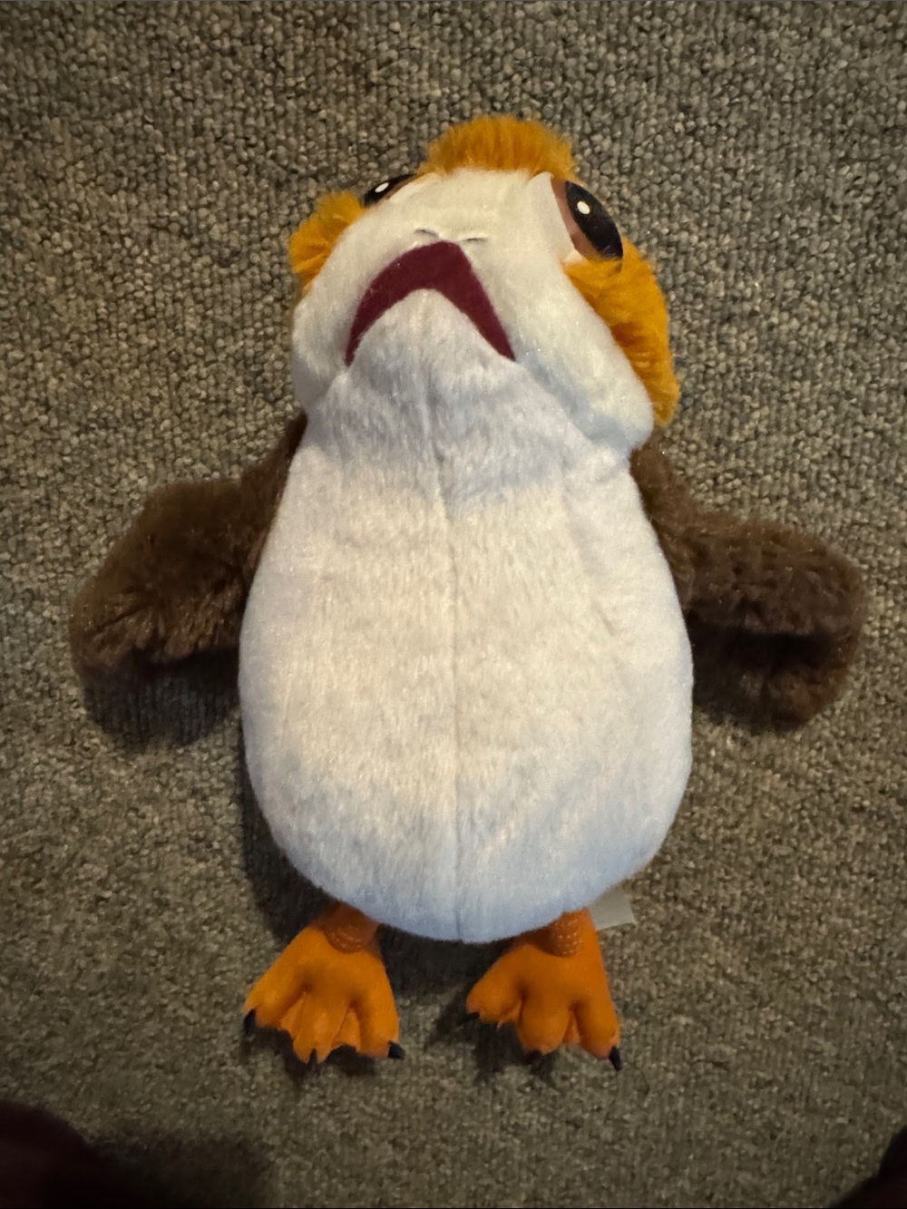 Star Wars Plush White, Brown & Orange Soft Porg
